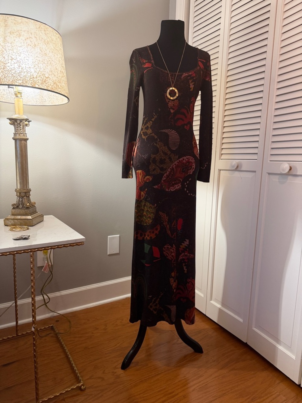 Desigual  never worn Long Sleeve Dress  in GORGEOUS like an abstract painting